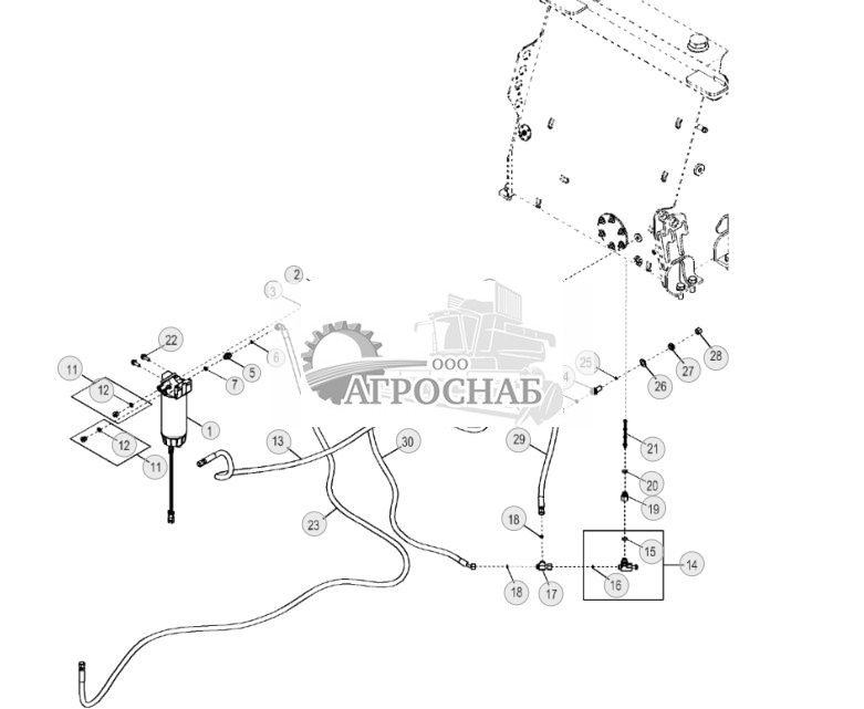 Топливопроводы (двигатель 6081HT006) (220608 - ) - ST719054 257.jpg